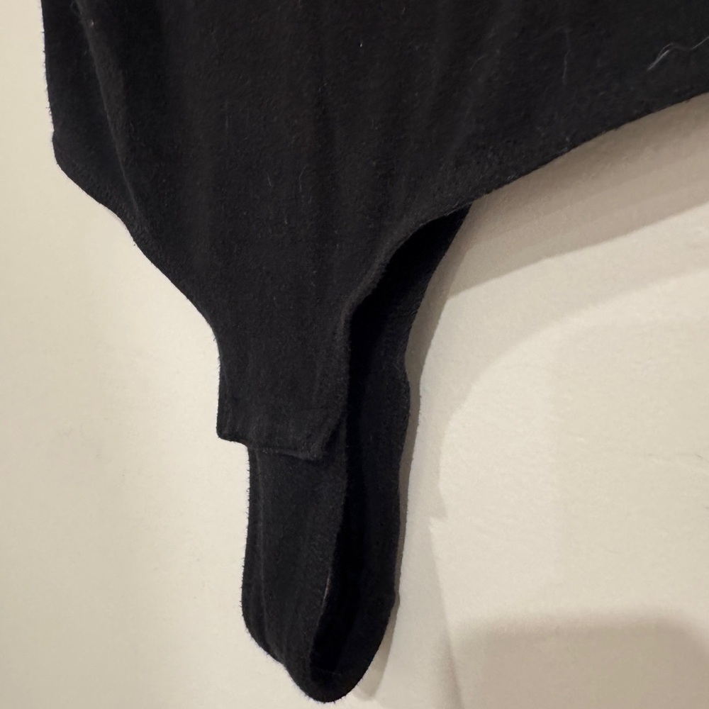 Madewell Black Short Sleeve Bodysuit Size Small - Picture 4 of 5